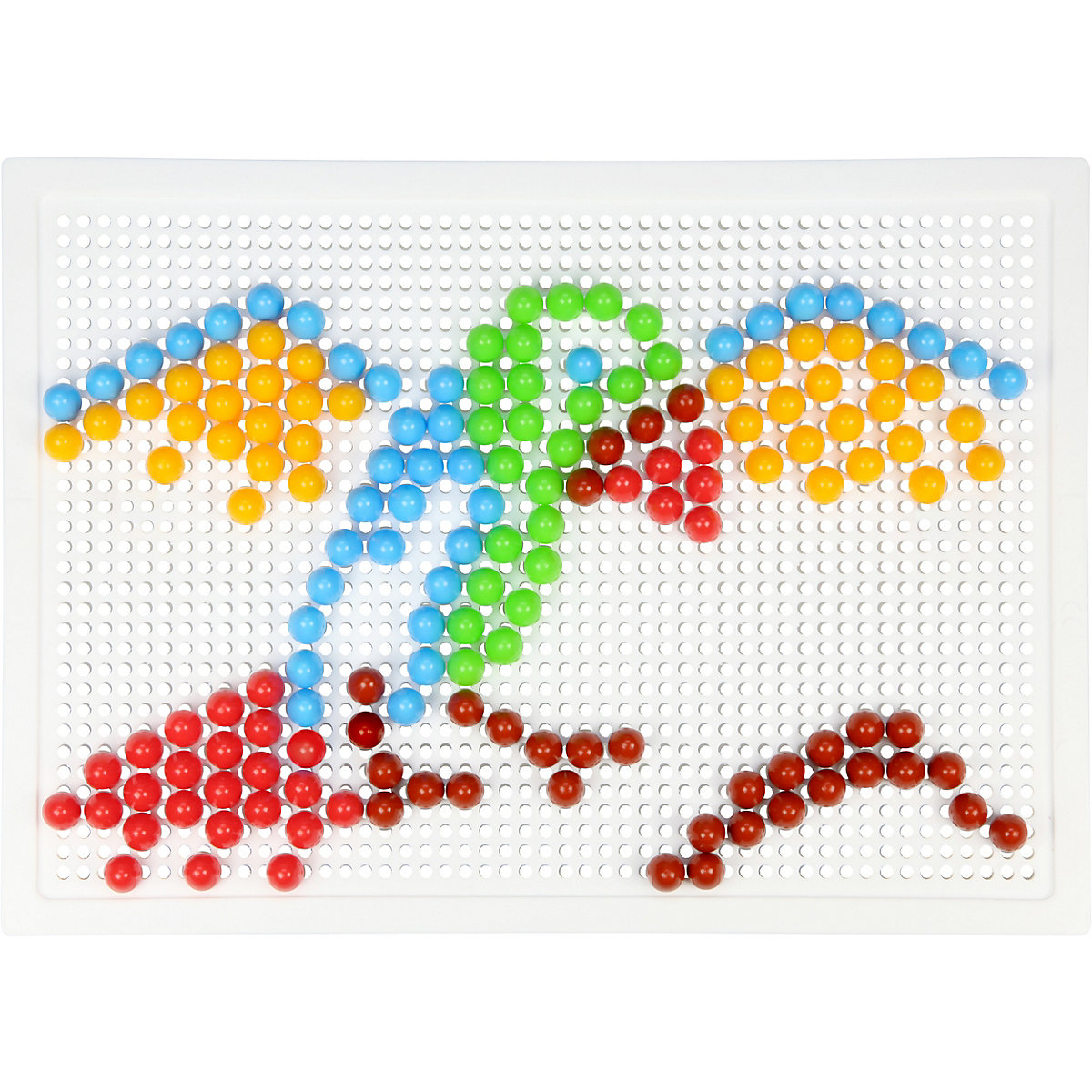 Mosaik Set color, 10 mm, 200 Stecker