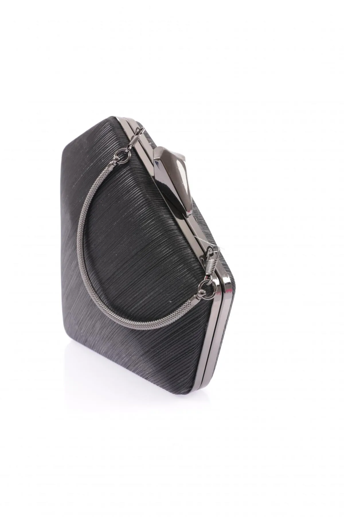DGN  Lasergeschnittene schwarze Portfolio-Tasche für Abendkleider für Damen - 222-23y