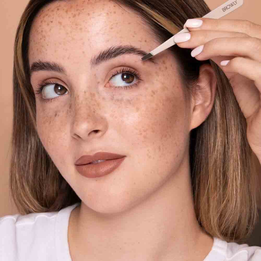 BROWLY Augenbrauen Accessoires Pinzette - schräg