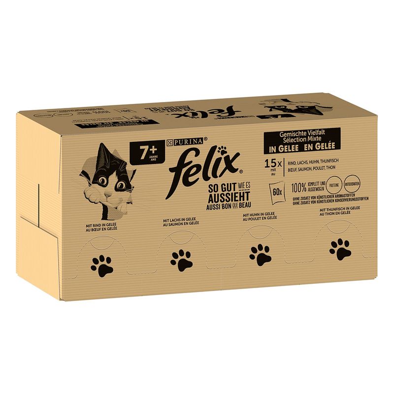 Jumbopack Felix So gut wie es aussieht Gelee 120 x 85 g | bitiba