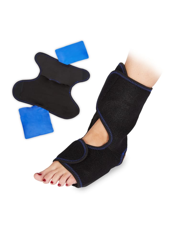 relaxdays Kühlpad Fuß in Schwarz günstig kaufen onesize
