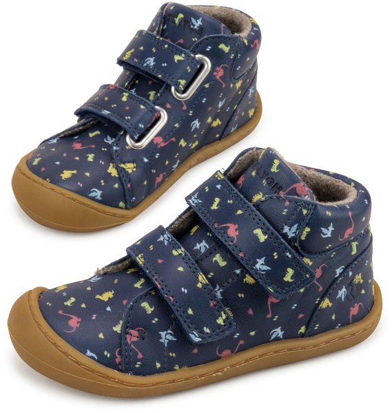 Telyoh bare ~ MidCut Leder Klett + Wollfleece ~ Dinos