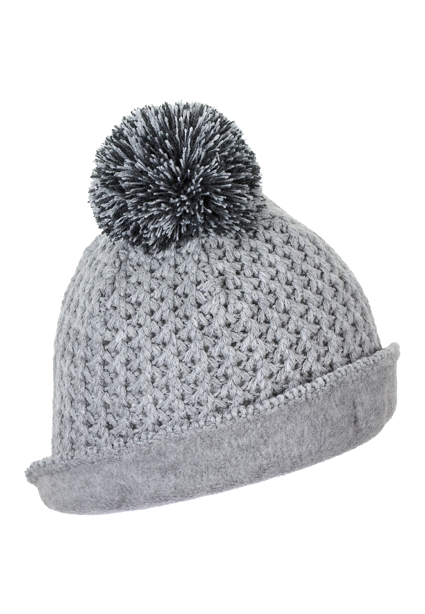 Strickmütze mit Struktur, Marine oder Silber mel.