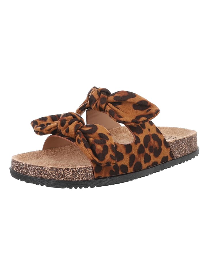 Ital-Design Sandale & Sandalette in Braun und Beige günstig kaufen