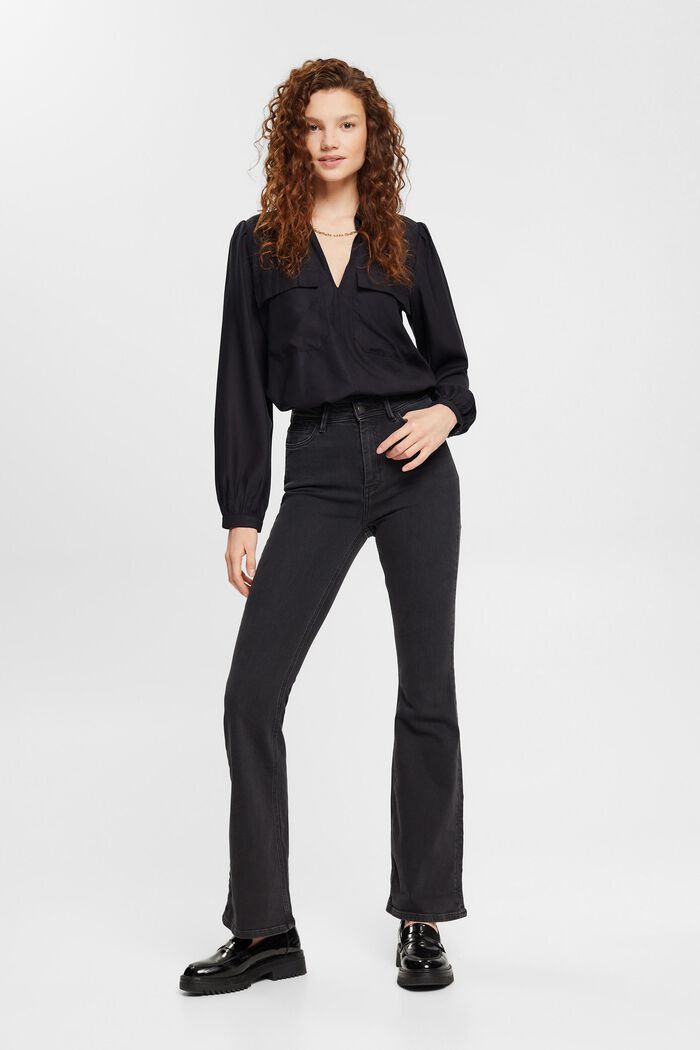 Bluse mit V-Ausschnitt