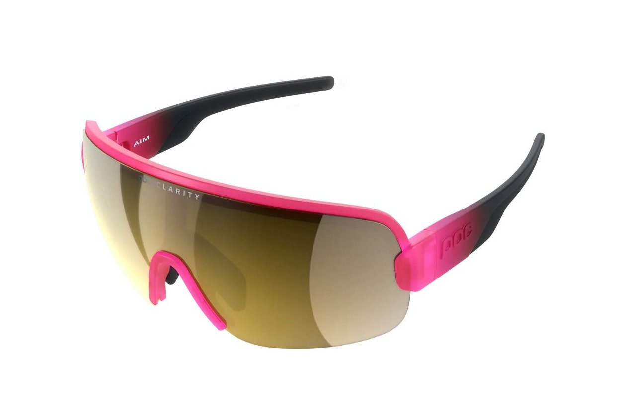 POC Aim - Fluorescent Pink/Uranium Black Translucent/Violet/Gold