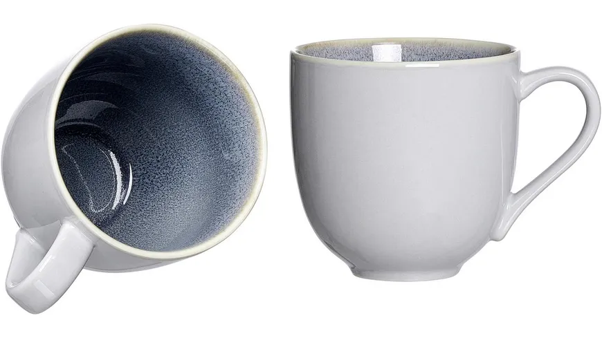 Ritzenhoff & Breker Kaffeebecher STONE SKAGEN 440ml blau beige