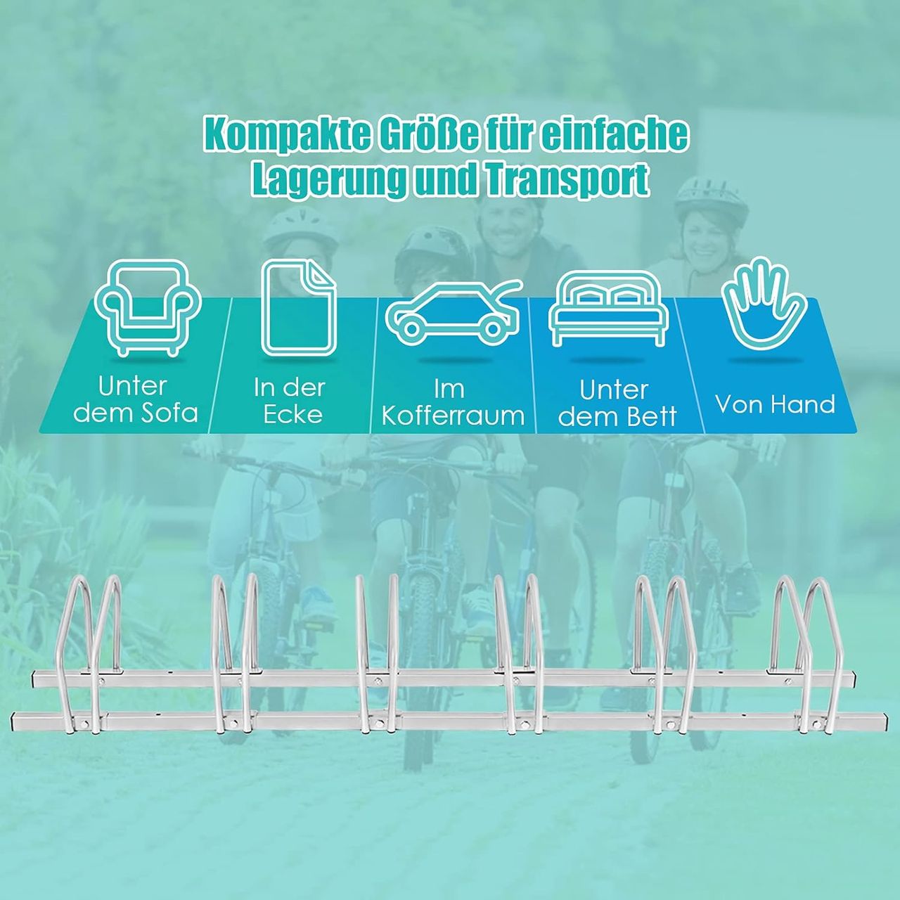 Costway Fahrradständer Standparker Bodenständer