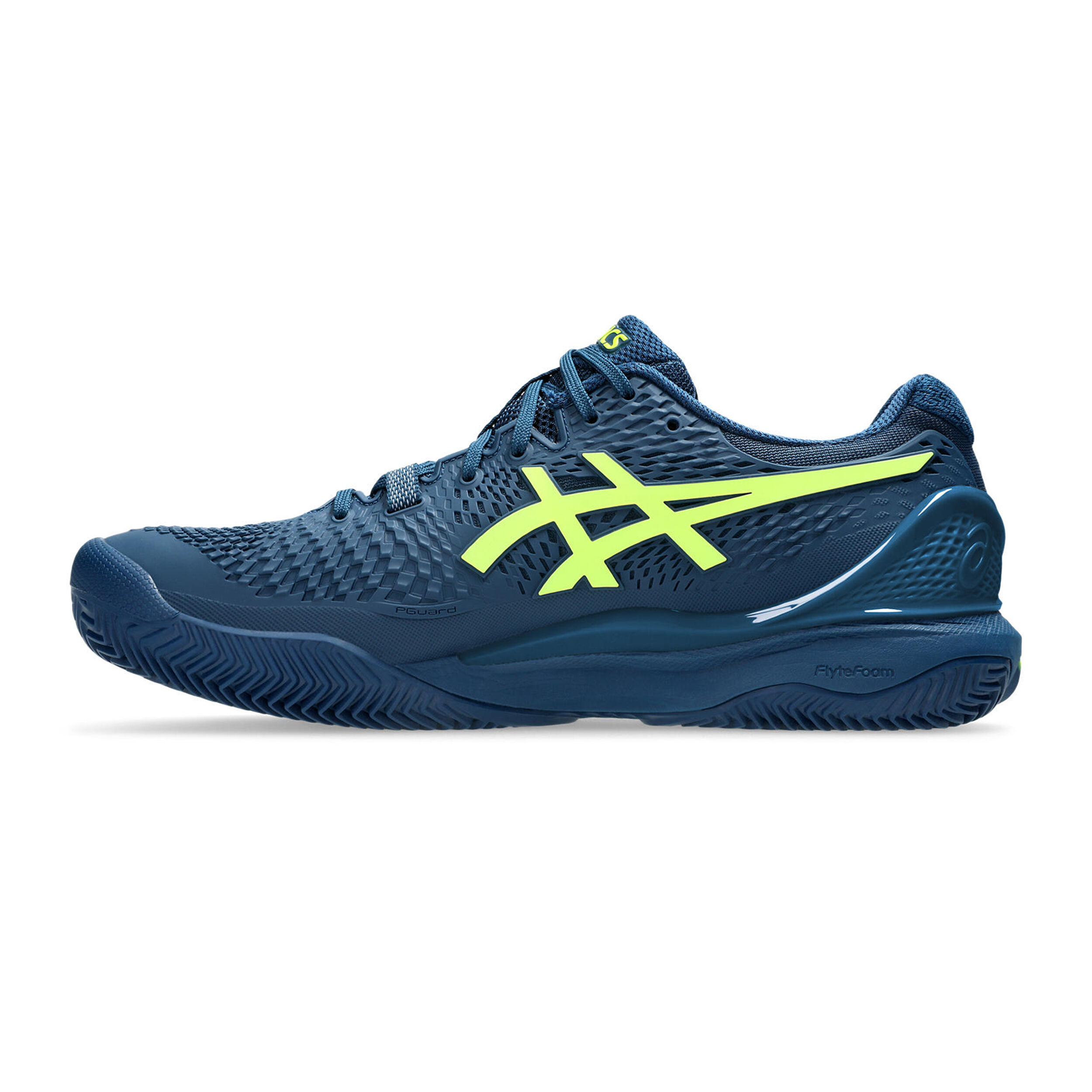 Gel-Resolution 9 Clay Sandplatzschuh Herren - Blau, Gelb