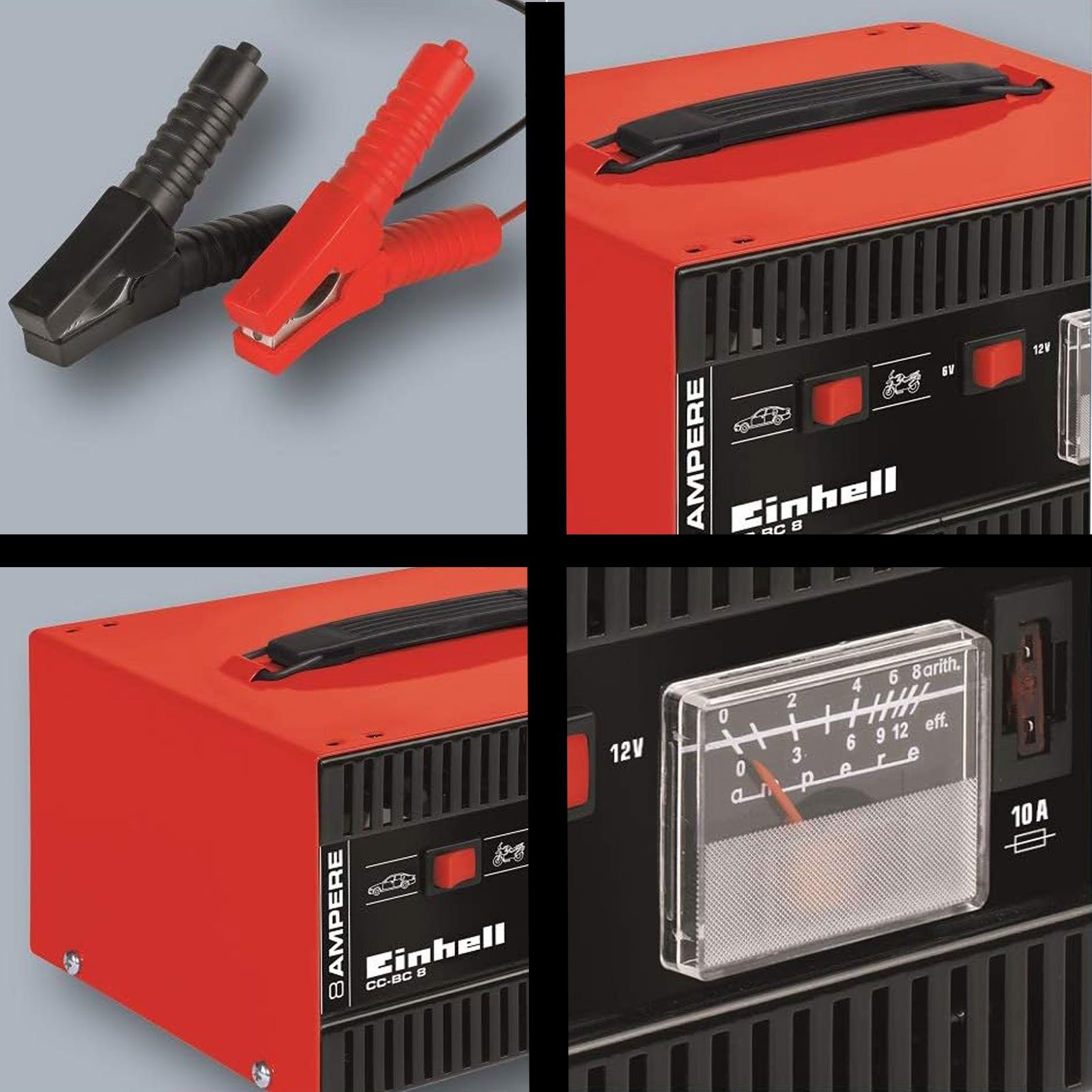 Einhell Einhell Batterie Ladegerät CC-BC 8 Autobatterie-Ladegerät (Packung)