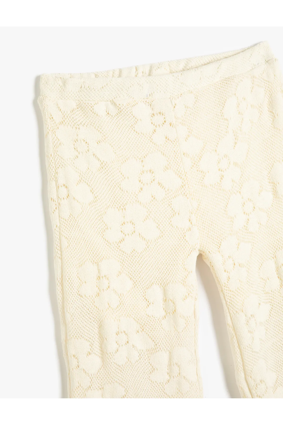 Koton  I?spanyol-Bein-Häkel-Leggings-Hose, halbgefütterte elastische Taille