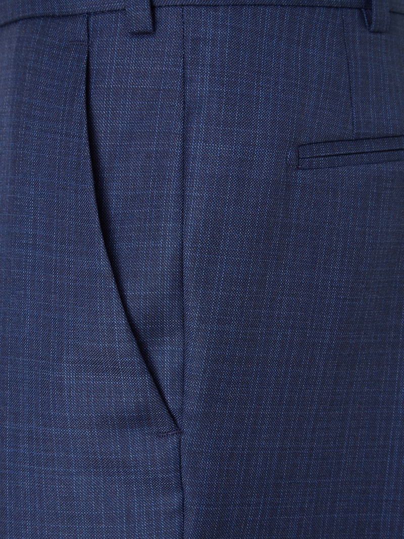 Modern Fit Anzughose aus Schurwolle Modell 'Per' in marineblau