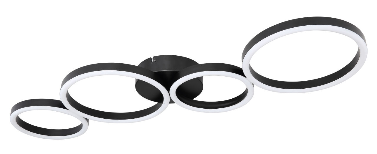 Globo Lighting - VENOSA - Deckenleuchte Metall schwarz matt, LED