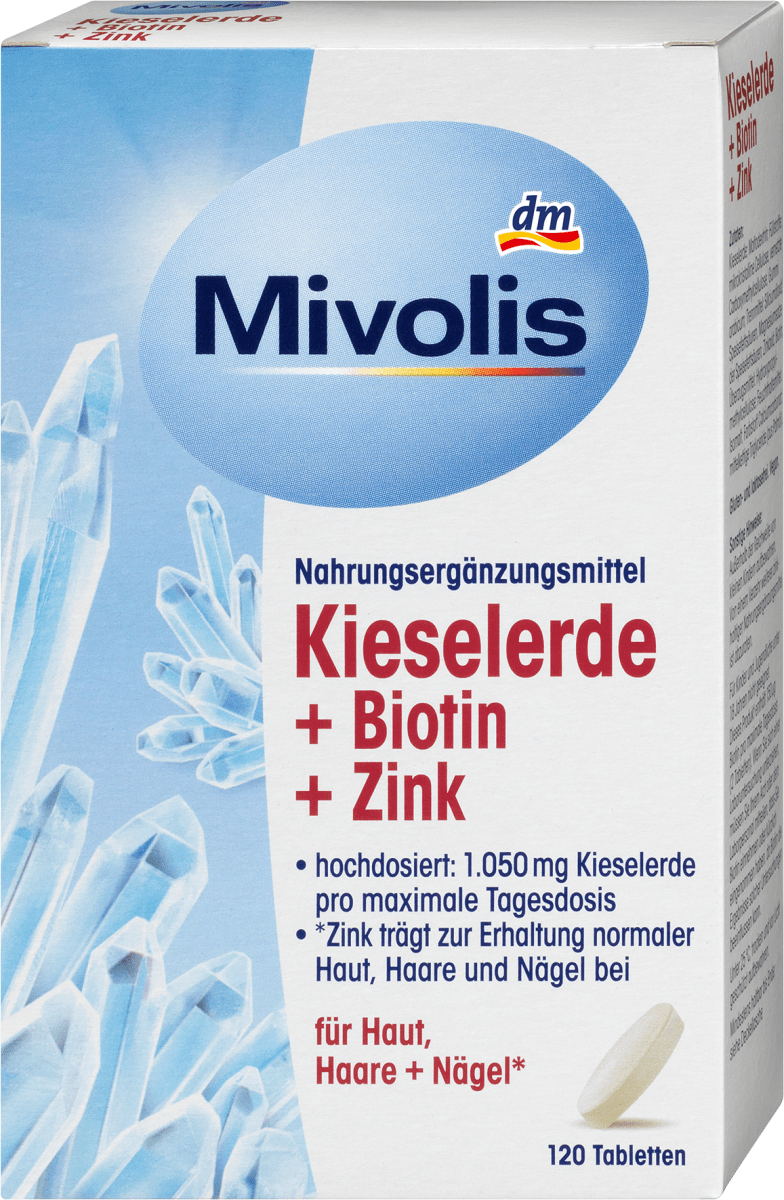 Kieselerde + Biotin + Zink, Tabletten 120 St., 120 St