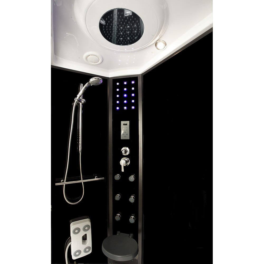 Home Deluxe Duschkabine Black PEARL - ca. 100 x 100 cm
