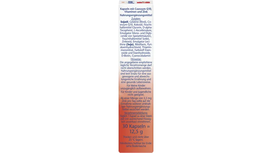Doppelherz Coenzym Q10 + B-Vitamine 30 Kapseln