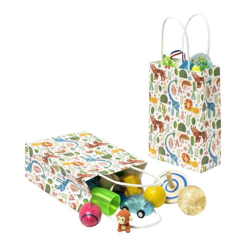 8 sacs cadeaux animaux Oxybul