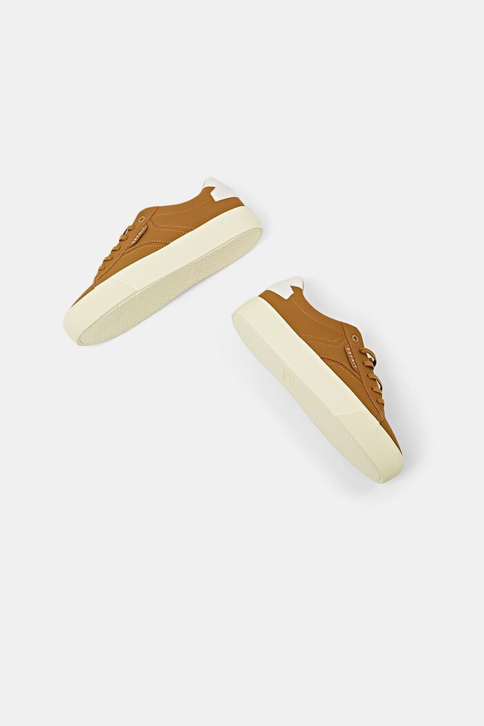 Plateau-Sneakers aus veganem Leder