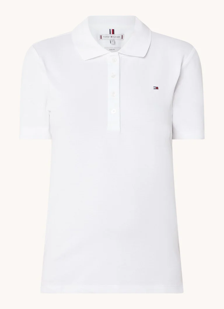 Tommy Hilfiger 1985 slim fit cotton piqué polo with logo