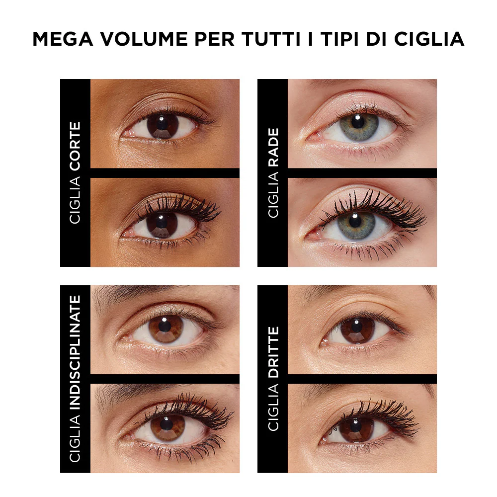 Máscara de pestañas Eyes Air Volume Mega - Máscara