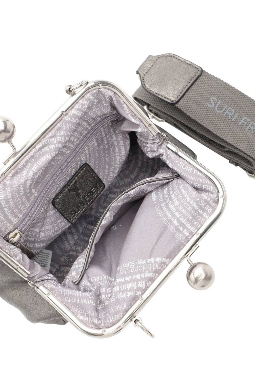 SINA JO Handtaschen silber BÜGELTASCHE