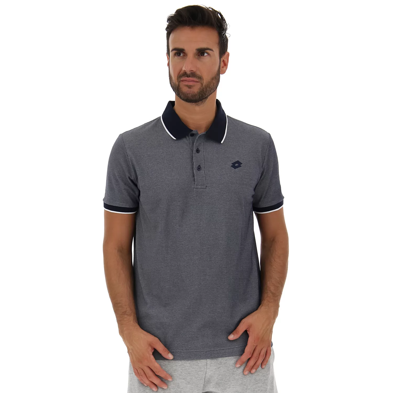 POLO FIRENZE PQ TMAVĚ MODRÁ/ZÁŘIVĚ BÍLÁ