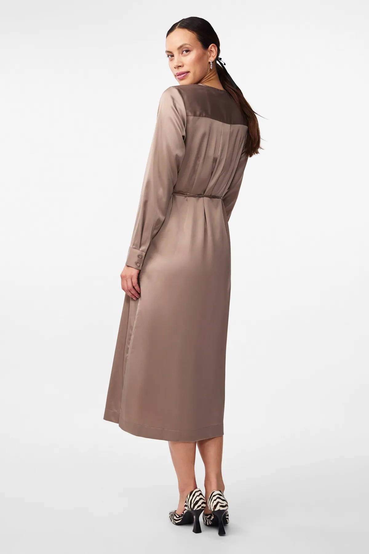 Y.A.S.  Kleid - Braun - A-Linie