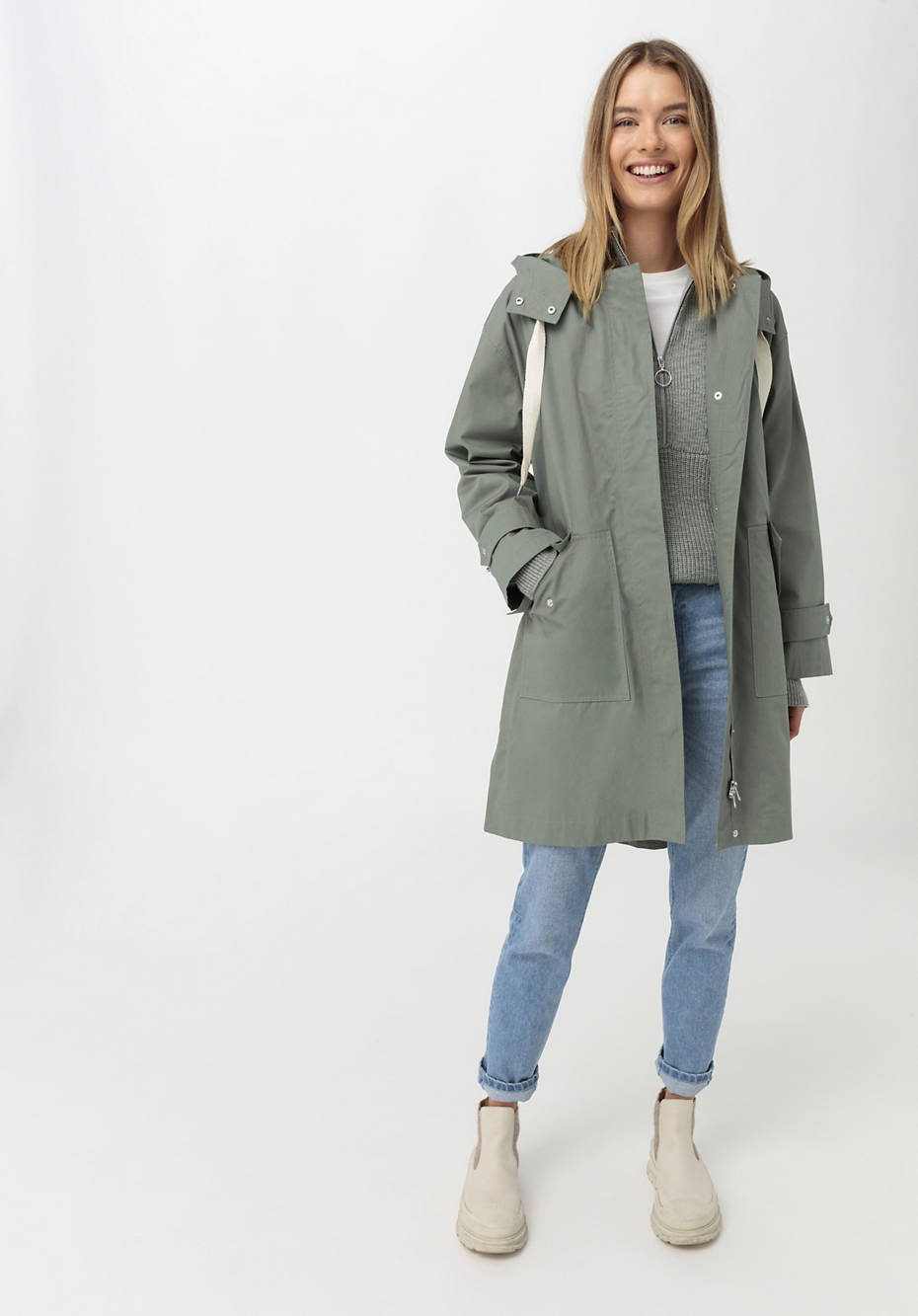 Parka Nature Shell aus reiner Bio-Baumwolle