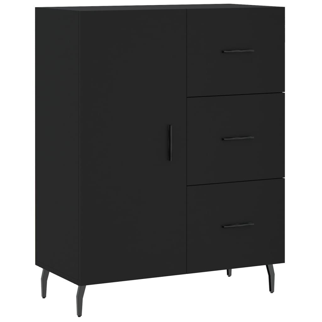 vidaXL Sideboard Sideboard Schwarz 69,5x34x90 cm Holzwerkstoff (1 St)