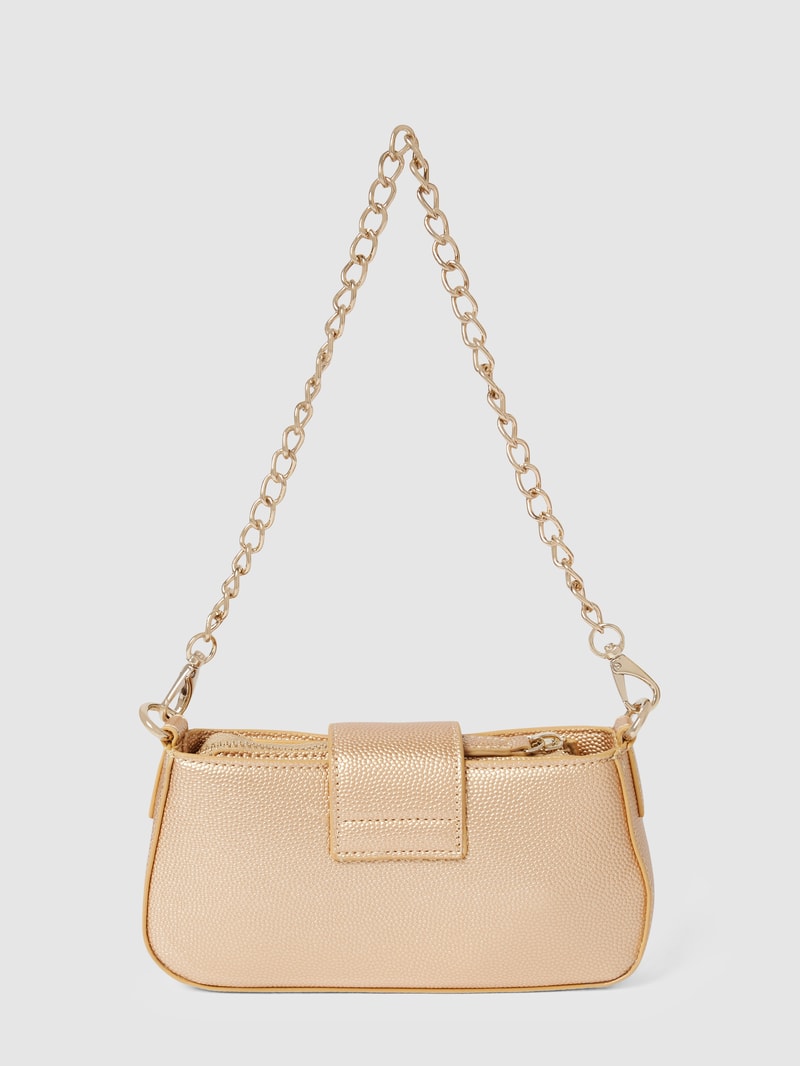 Handtasche mit Label-Details Modell 'DIVINA' in gold