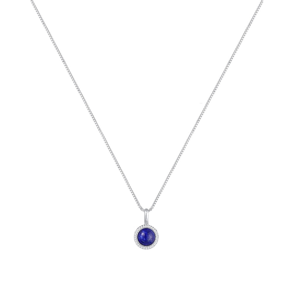 Elli Elli Collier Vintage Boho Look Lapislazuli Edelstein 925 Silber collier