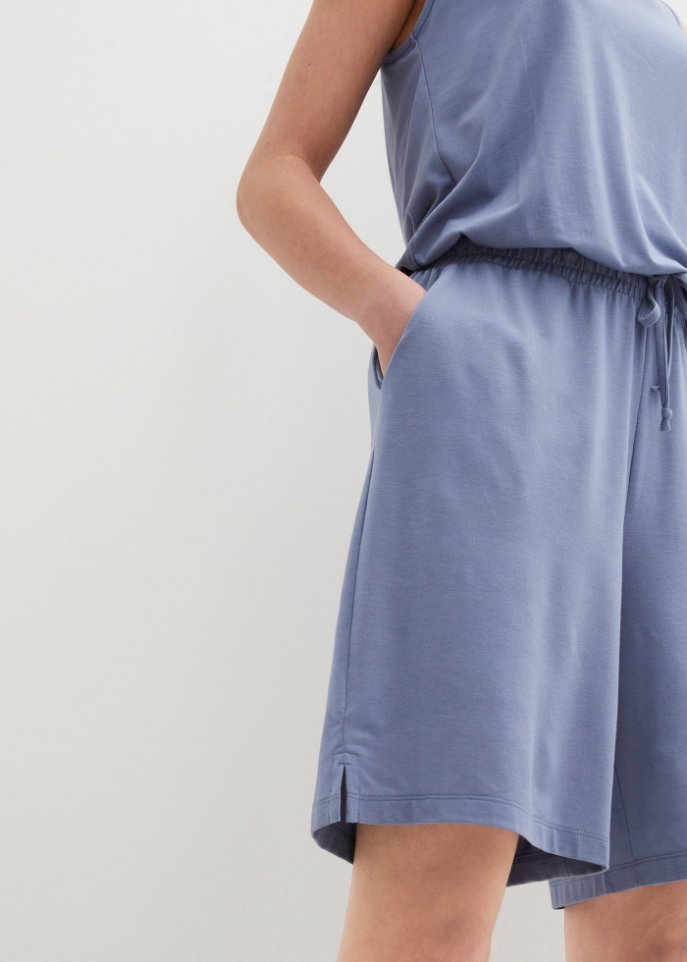 Kurzer Jumpsuit mit Viskose