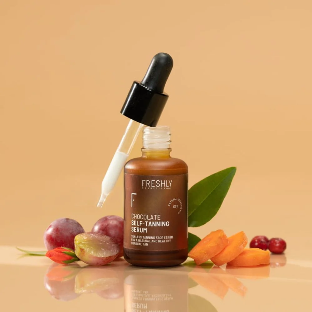 Sejas šokolādes pašiedeguma serums - Pašiedeguma sejas serums