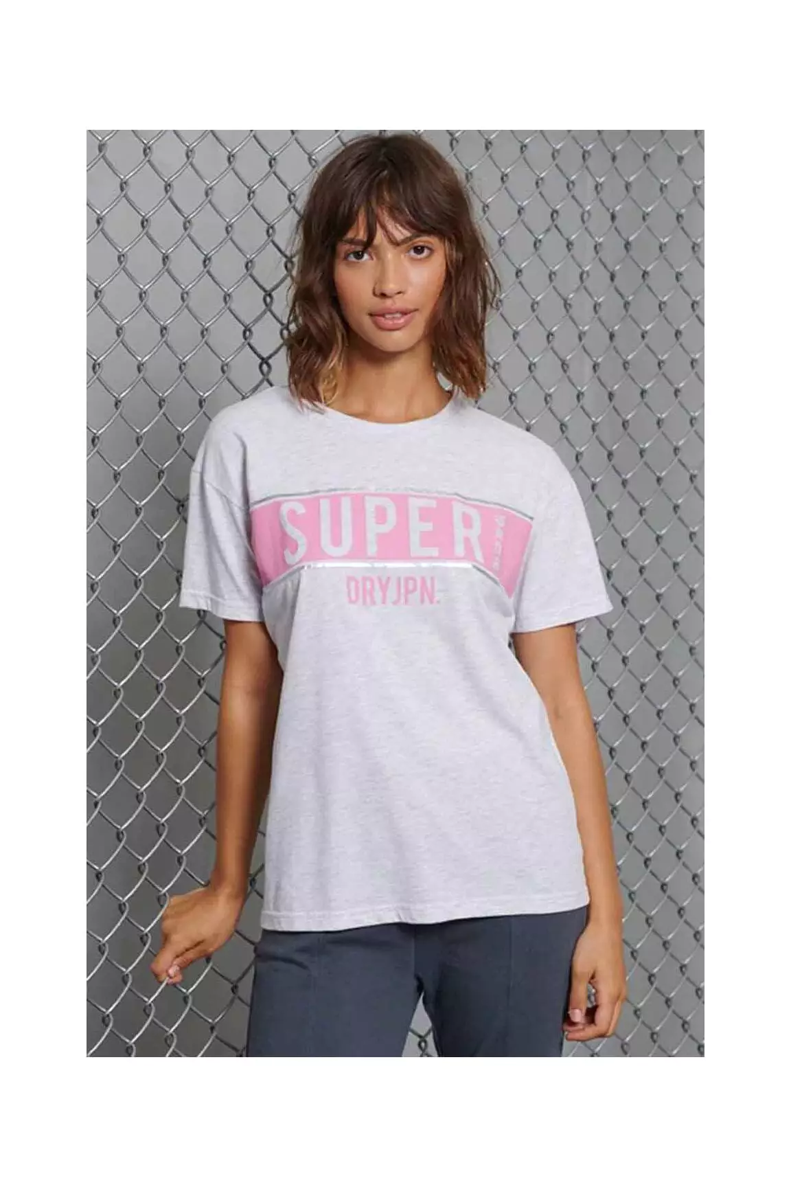 Superdry Tshirts Femme couleur gris