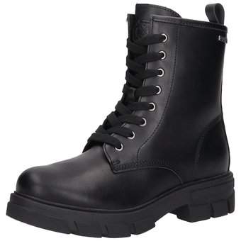 Via della Rosa Schnür Boots in schwarz