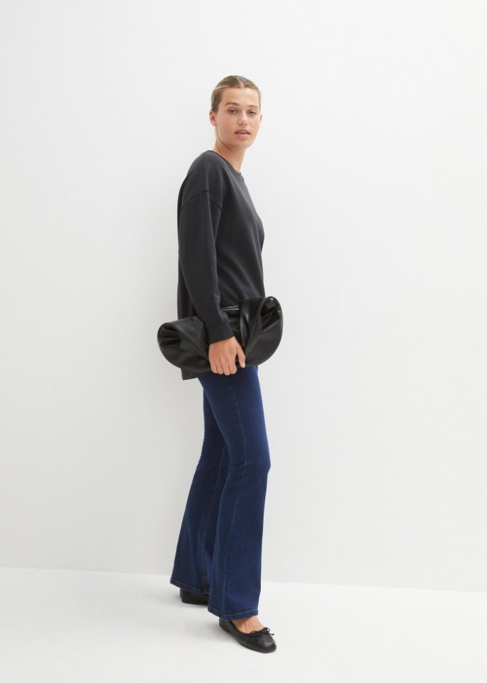 Oversize Sweatshirt mit Schlitzdetail