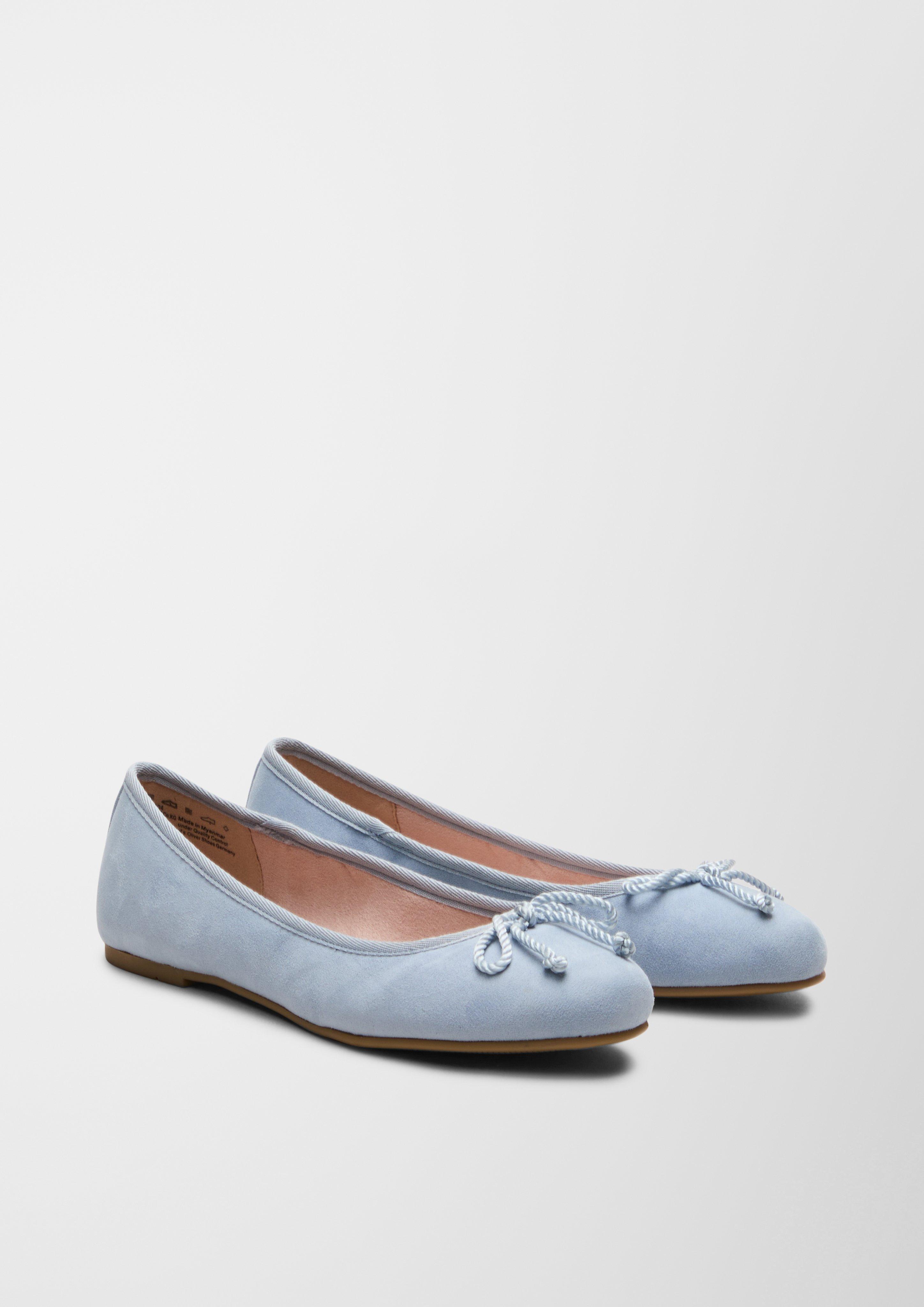 Ballerinas aus Lederimitat  6007387-804