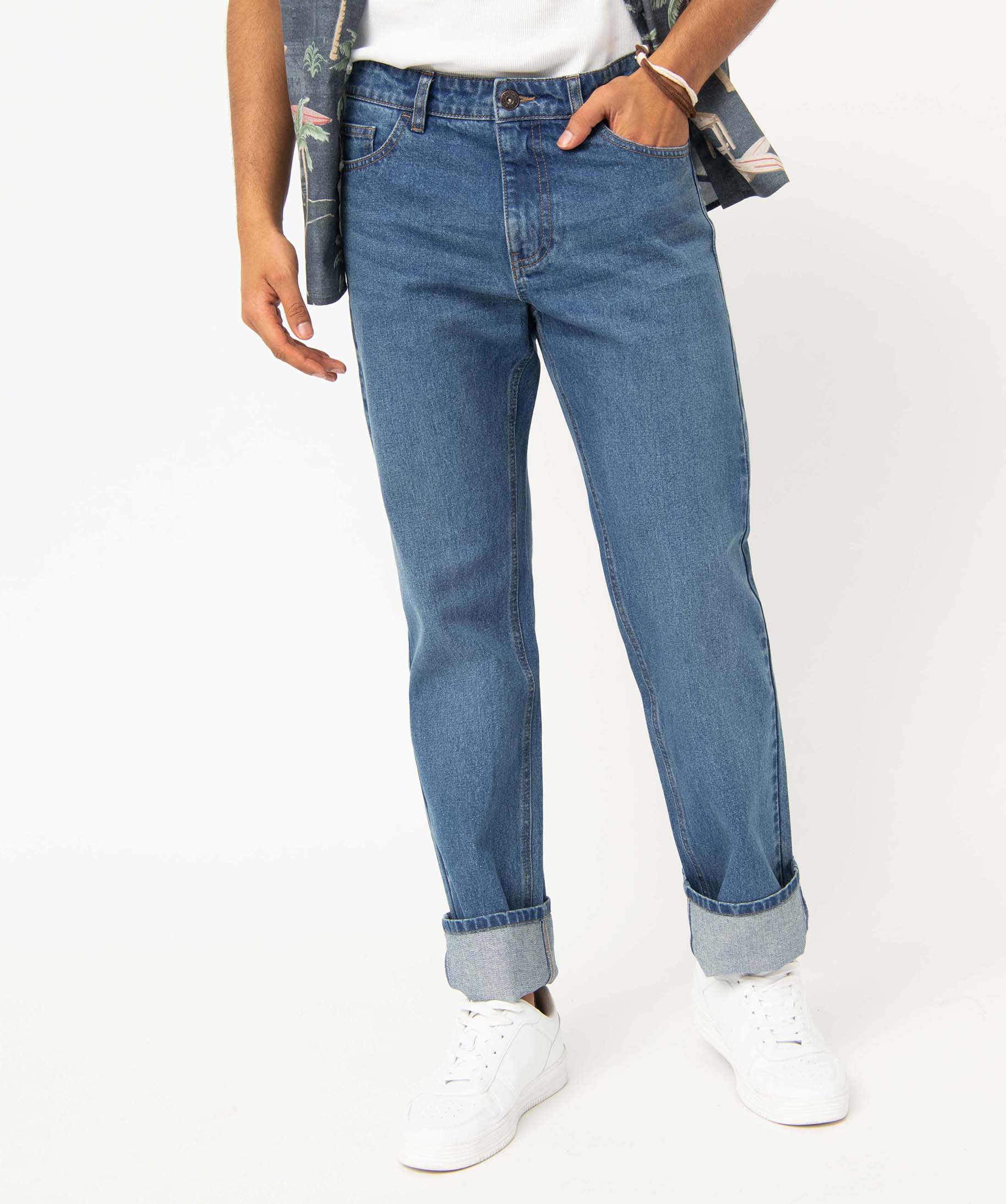 Jean homme regular taille normale stone | GEMO