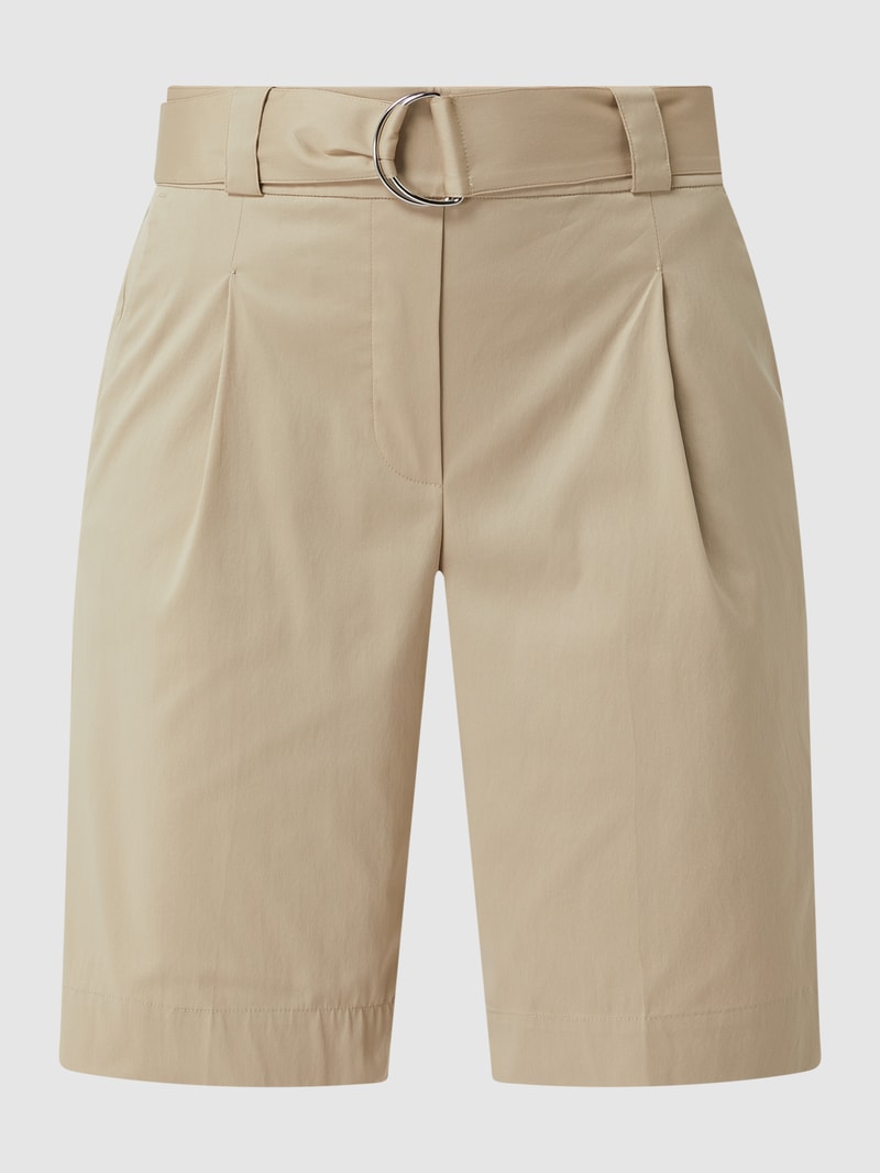 Bermudas mit Taillengürtel in taupe