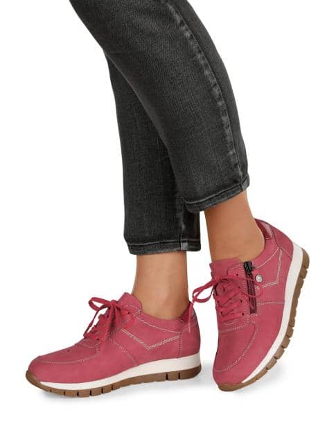 Schnürschuh mit seitlichem Reißverschluss
