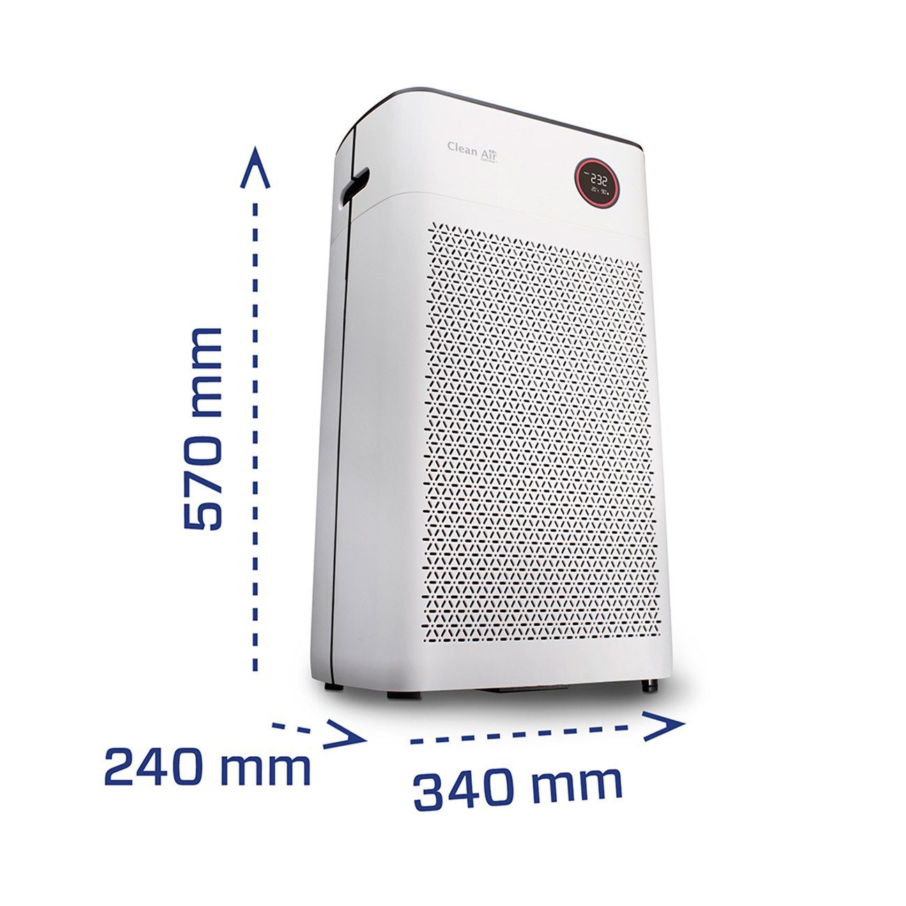Clean Air Optima Luftreiniger HEPA UV-C Ionisator - CA-509Pro SMART, für 90 m² Räume, Clean Air Optima® App