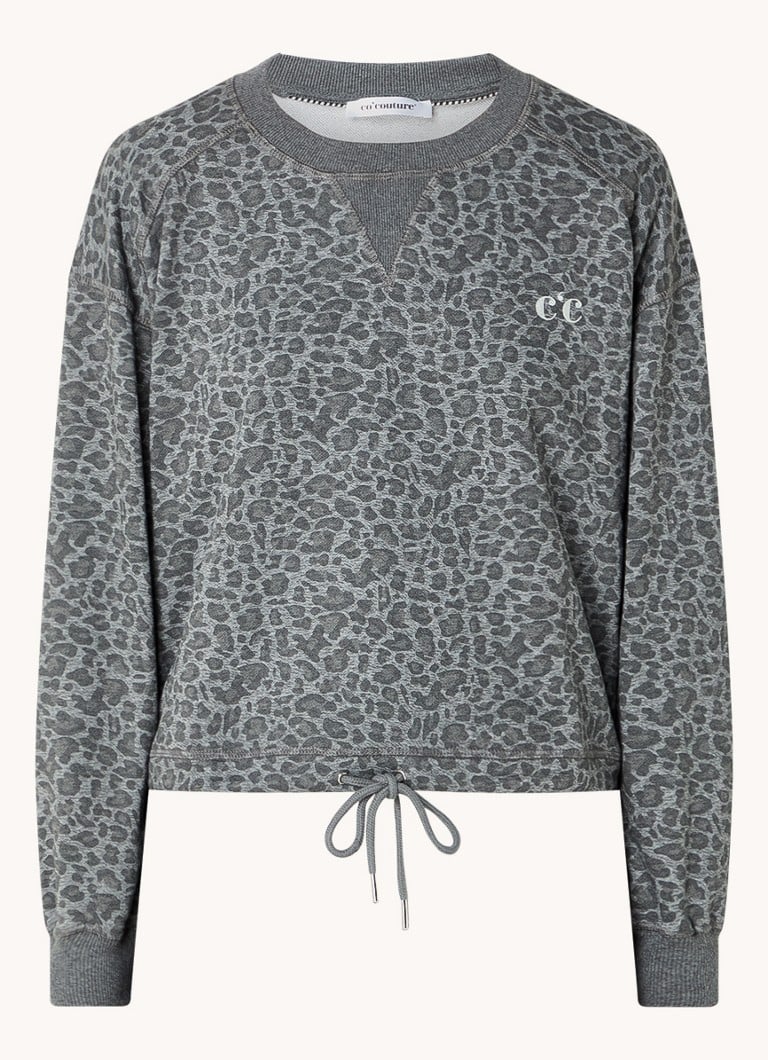 Maglione con stampa leopardata Leo Co'Couture