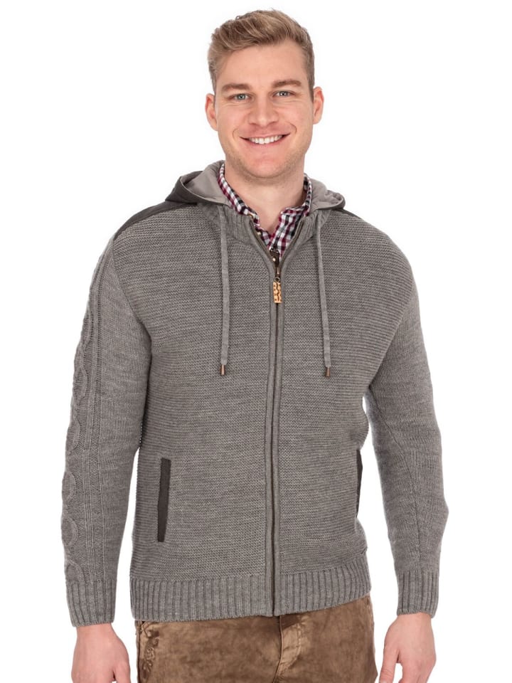 MADDOX Strickjacke BRUNECK in grau günstig kaufen