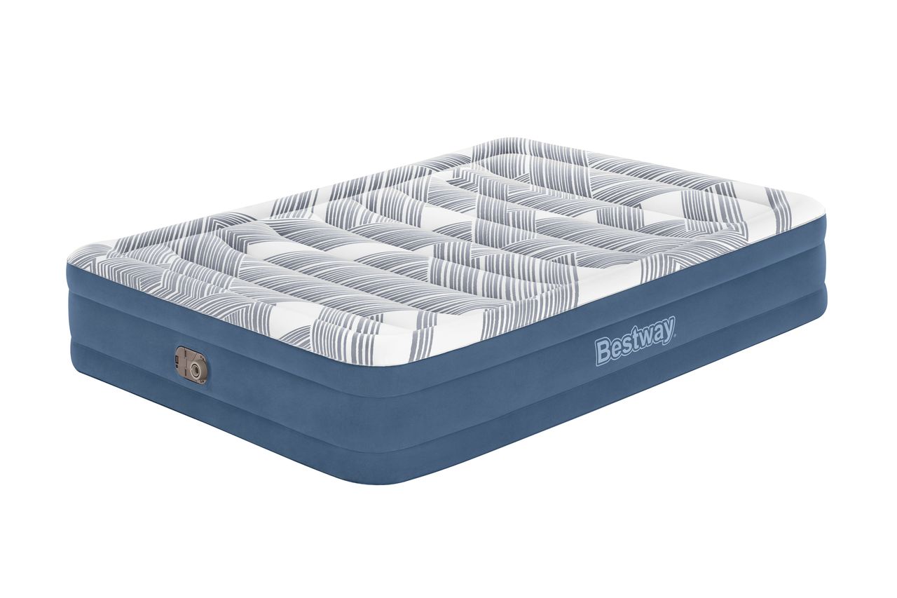 Bestway TriTech™ Doppelluftbett Fashion Flock™ mit Oberfläche & Elektropumpe