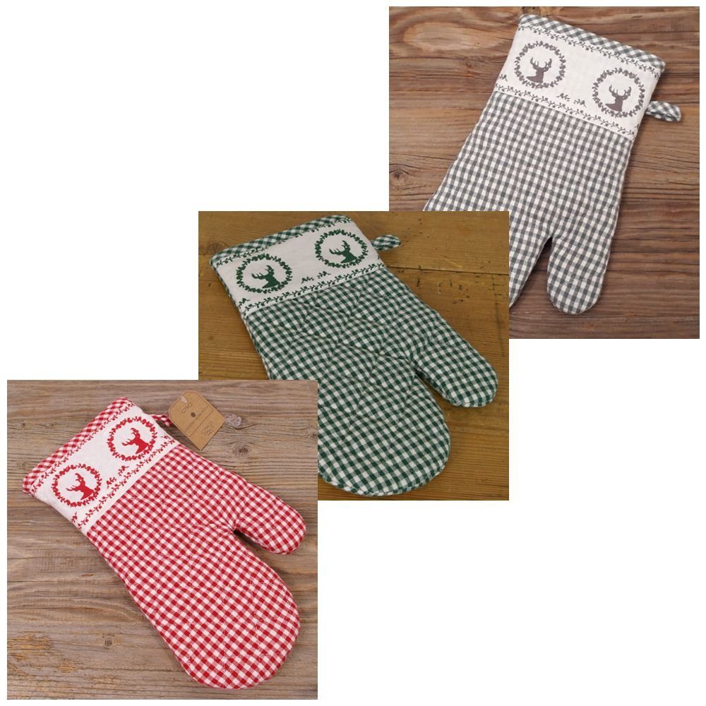 matches21 HOME & HOBBY Topflappen Topfhandschuh RESI Landhaus in 3 Farben, (1-tlg)