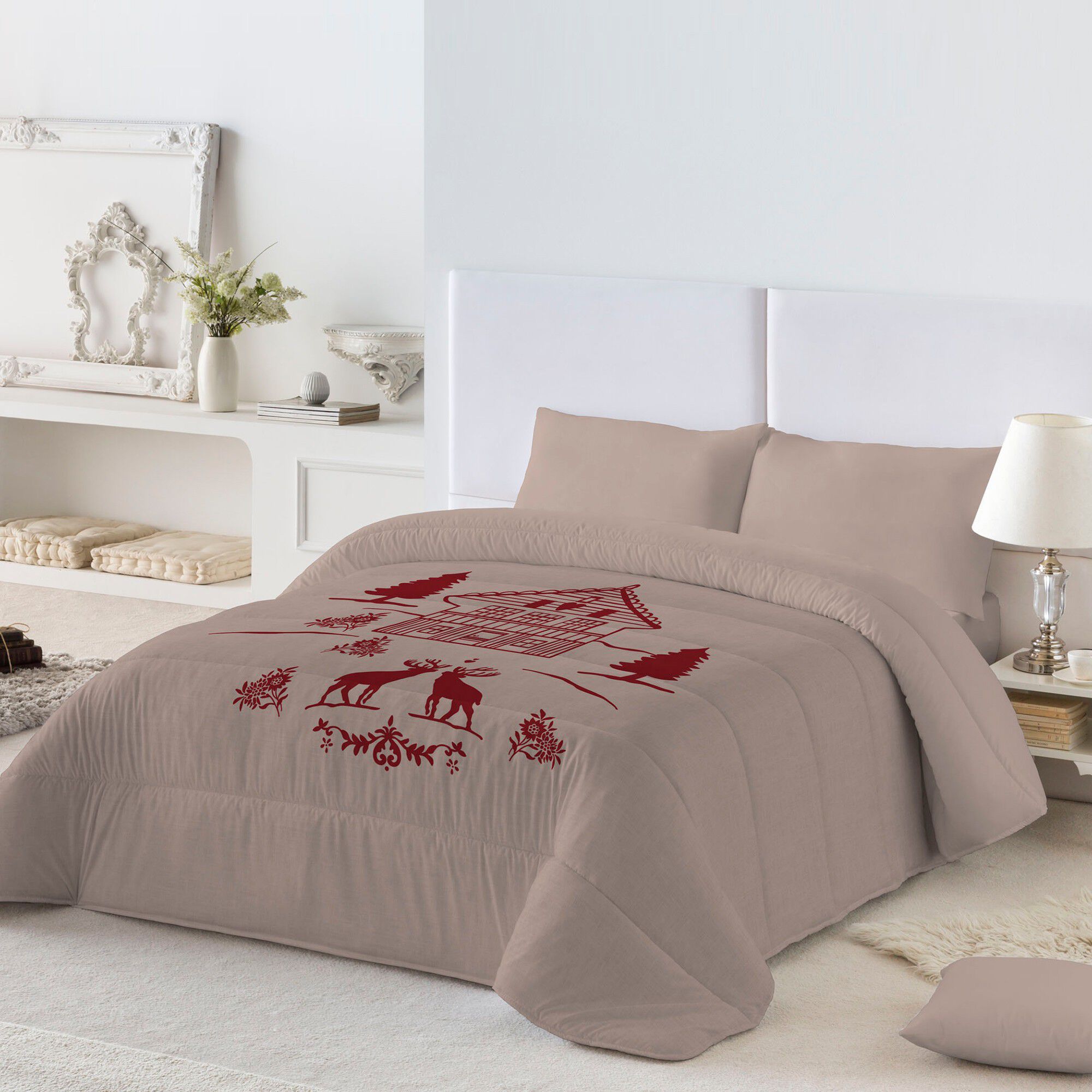Couette microfibre imprimée Noël