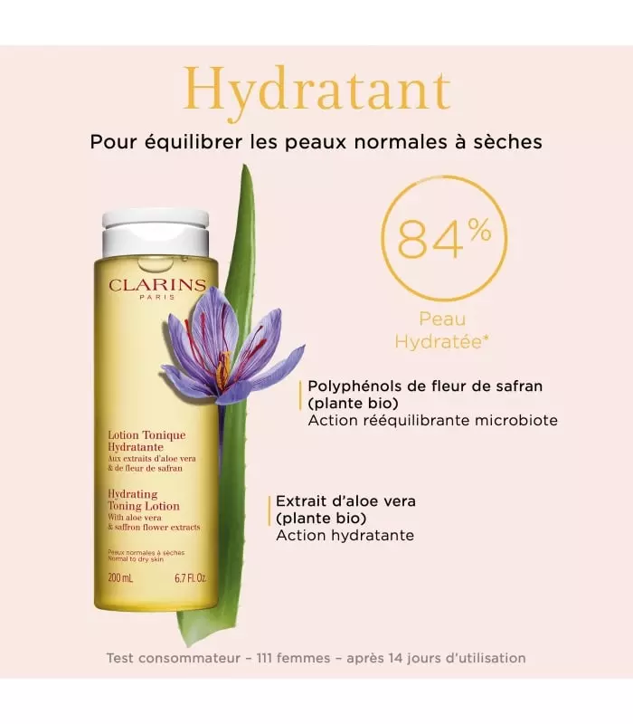 LOTION TONIQUE HYDRATANTE- PEAUX NORMALES À SÈCHES  Lotion tonique