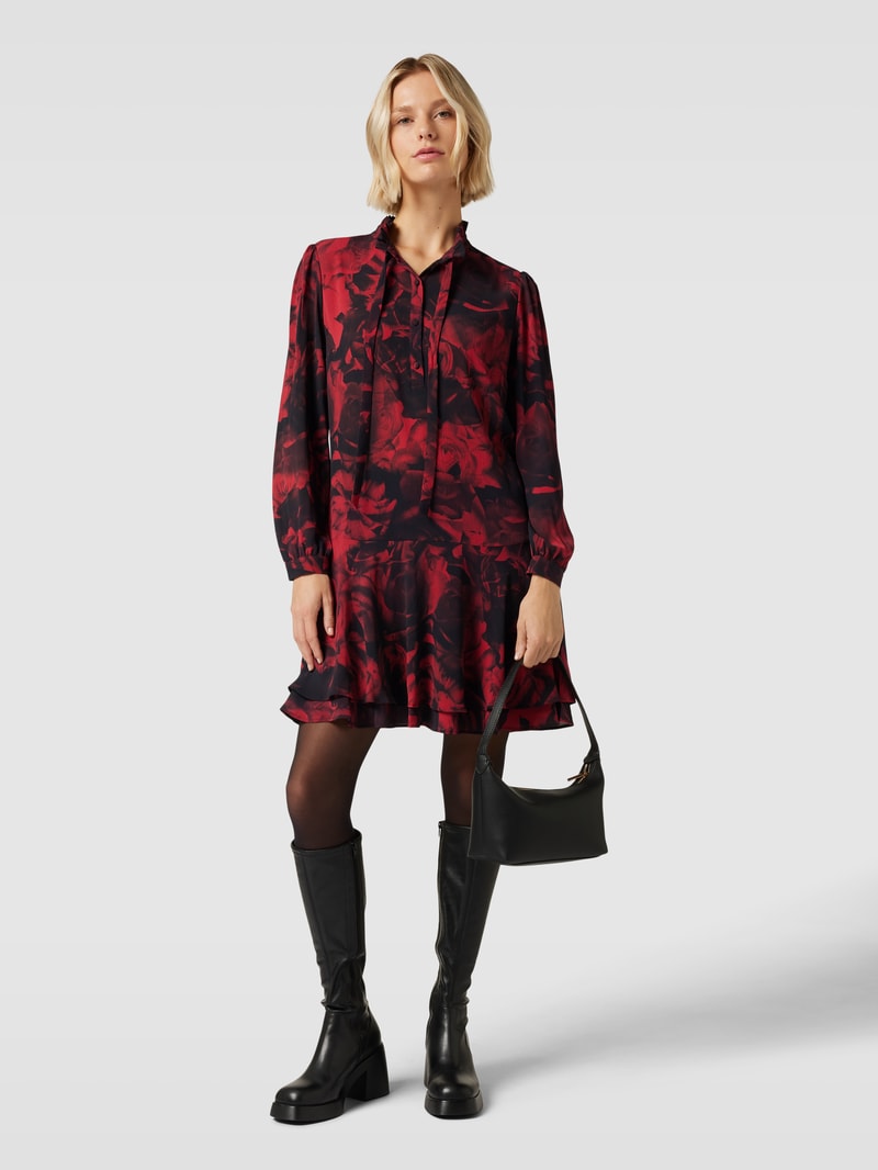 Minikleid mit floralem Muster Modell 'Kandras' in rot