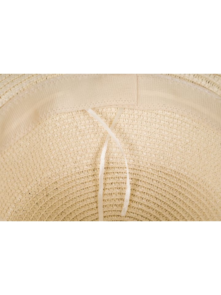 styleBREAKER Sonnenhut mit Zierband in Beige günstig kaufen onesize