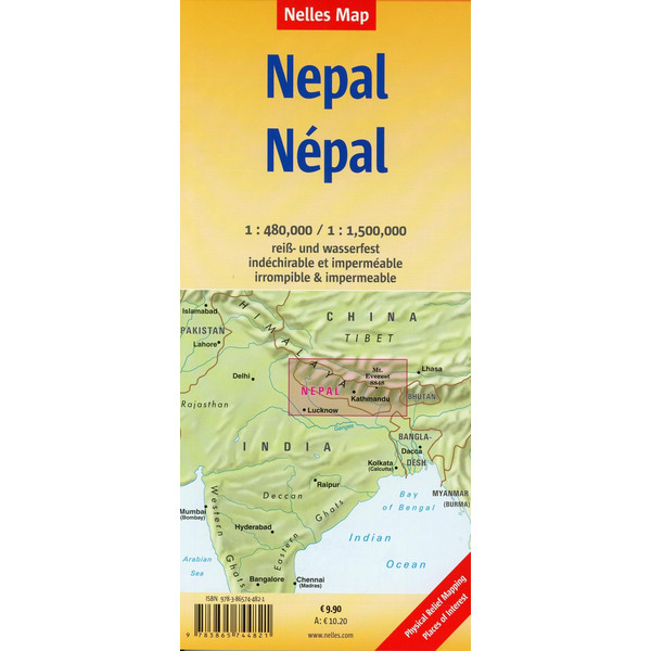 Nelles Map Nepal 1 : 480 000 / 1 : 1 500 000 - Wanderkarte